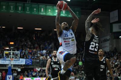 TREVISO 07 04 2025 LBA, CAMPIONATO 2024-2025 NUTRIBULLET TREVISO BASKET - SEGAFREDFO VIRTUS BOLOGNA