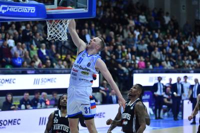 TREVISO 07 04 2025 LBA, CAMPIONATO 2024-2025 NUTRIBULLET TREVISO BASKET - SEGAFREDFO VIRTUS BOLOGNA