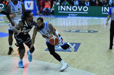 TREVISO 07 04 2025 LBA, CAMPIONATO 2024-2025 NUTRIBULLET TREVISO BASKET - SEGAFREDFO VIRTUS BOLOGNA