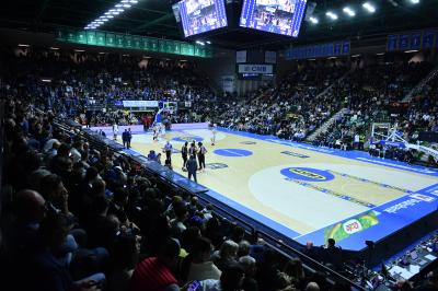TREVISO 07 04 2025 LBA, CAMPIONATO 2024-2025 NUTRIBULLET TREVISO BASKET - SEGAFREDFO VIRTUS BOLOGNA