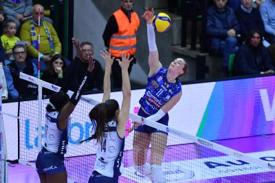 TREVISO 16 04 2025 LEGAVOLLEY PLAYOFF CAMPIONATO 2024-2025 PROSECCO DOC IMOCO - VERO VOLLEY MILANO
