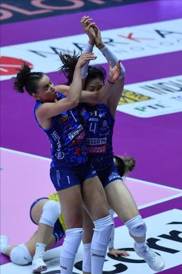 TREVISO 16 04 2025 LEGAVOLLEY PLAYOFF CAMPIONATO 2024-2025 PROSECCO DOC IMOCO - VERO VOLLEY MILANO