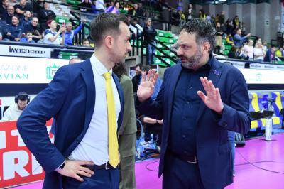 TREVISO 16 04 2025 LEGAVOLLEY PLAYOFF CAMPIONATO 2024-2025 PROSECCO DOC IMOCO - VERO VOLLEY MILANO