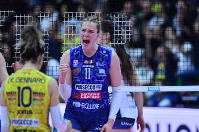 TREVISO 16 04 2025 LEGAVOLLEY PLAYOFF CAMPIONATO 2024-2025 PROSECCO DOC IMOCO - VERO VOLLEY MILANO