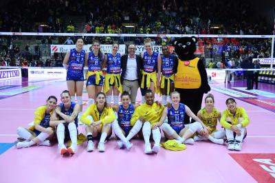 TREVISO 16 04 2025 LEGAVOLLEY PLAYOFF CAMPIONATO 2024-2025 PROSECCO DOC IMOCO - VERO VOLLEY MILANO
