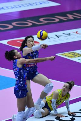 TREVISO 16 04 2025 LEGAVOLLEY PLAYOFF CAMPIONATO 2024-2025 PROSECCO DOC IMOCO - VERO VOLLEY MILANO