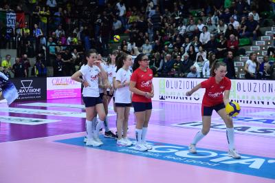 TREVISO 16 04 2025 LEGAVOLLEY PLAYOFF CAMPIONATO 2024-2025 PROSECCO DOC IMOCO - VERO VOLLEY MILANO