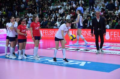 TREVISO 16 04 2025 LEGAVOLLEY PLAYOFF CAMPIONATO 2024-2025 PROSECCO DOC IMOCO - VERO VOLLEY MILANO