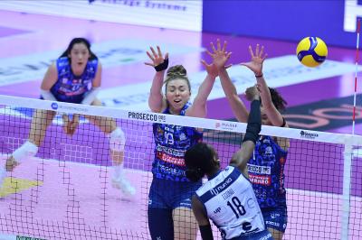 TREVISO 16 04 2025 LEGAVOLLEY PLAYOFF CAMPIONATO 2024-2025 PROSECCO DOC IMOCO - VERO VOLLEY MILANO