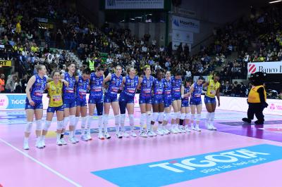 TREVISO 16 04 2025 LEGAVOLLEY PLAYOFF CAMPIONATO 2024-2025 PROSECCO DOC IMOCO - VERO VOLLEY MILANO