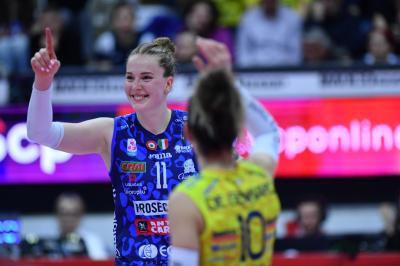 TREVISO 16 04 2025 LEGAVOLLEY PLAYOFF CAMPIONATO 2024-2025 PROSECCO DOC IMOCO - VERO VOLLEY MILANO