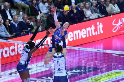 TREVISO 16 04 2025 LEGAVOLLEY PLAYOFF CAMPIONATO 2024-2025 PROSECCO DOC IMOCO - VERO VOLLEY MILANO