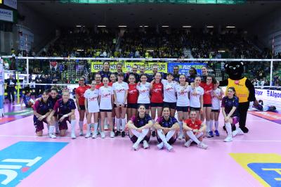 TREVISO 16 04 2025 LEGAVOLLEY PLAYOFF CAMPIONATO 2024-2025 PROSECCO DOC IMOCO - VERO VOLLEY MILANO