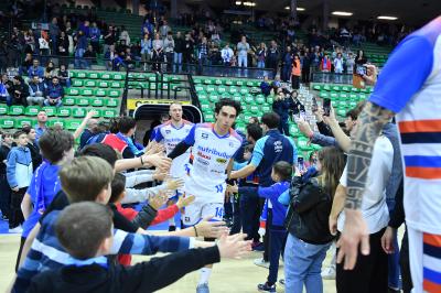 TREVISO 19 04 2025 LBA CAMPIONATO 2024-2025 NUTRIBULLET TREVISO BASKET - DERTHONA BASKET