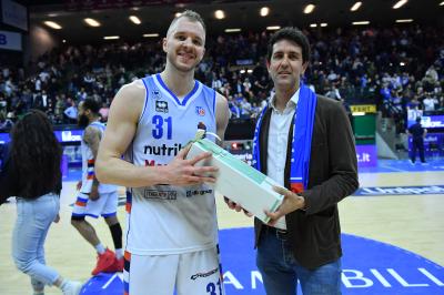 TREVISO 19 04 2025 LBA CAMPIONATO 2024-2025 NUTRIBULLET TREVISO BASKET - DERTHONA BASKET