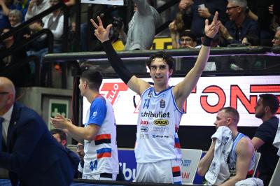 TREVISO 19 04 2025 LBA CAMPIONATO 2024-2025 NUTRIBULLET TREVISO BASKET - DERTHONA BASKET