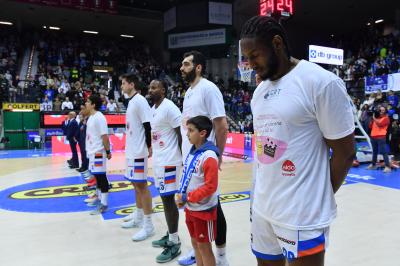 TREVISO 19 04 2025 LBA CAMPIONATO 2024-2025 NUTRIBULLET TREVISO BASKET - DERTHONA BASKET