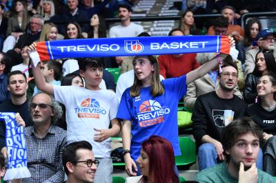 TREVISO 19 04 2025 LBA CAMPIONATO 2024-2025 NUTRIBULLET TREVISO BASKET - DERTHONA BASKET