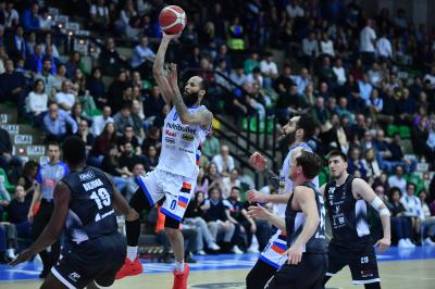 TREVISO 19 04 2025 LBA CAMPIONATO 2024-2025 NUTRIBULLET TREVISO BASKET - DERTHONA BASKET