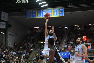 TREVISO 19 04 2025 LBA CAMPIONATO 2024-2025 NUTRIBULLET TREVISO BASKET - DERTHONA BASKET