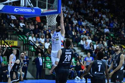 TREVISO 19 04 2025 LBA CAMPIONATO 2024-2025 NUTRIBULLET TREVISO BASKET - DERTHONA BASKET