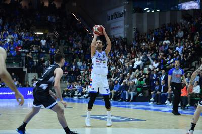 TREVISO 19 04 2025 LBA CAMPIONATO 2024-2025 NUTRIBULLET TREVISO BASKET - DERTHONA BASKET