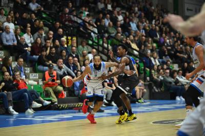 TREVISO 19 04 2025 LBA CAMPIONATO 2024-2025 NUTRIBULLET TREVISO BASKET - DERTHONA BASKET