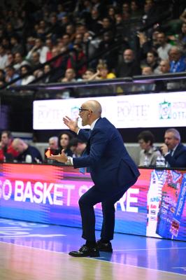 TREVISO 19 04 2025 LBA CAMPIONATO 2024-2025 NUTRIBULLET TREVISO BASKET - DERTHONA BASKET