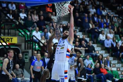 TREVISO 19 04 2025 LBA CAMPIONATO 2024-2025 NUTRIBULLET TREVISO BASKET - DERTHONA BASKET