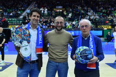 TREVISO 19 04 2025 LBA CAMPIONATO 2024-2025 NUTRIBULLET TREVISO BASKET - DERTHONA BASKET