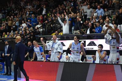 TREVISO 19 04 2025 LBA CAMPIONATO 2024-2025 NUTRIBULLET TREVISO BASKET - DERTHONA BASKET