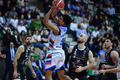 TREVISO 19 04 2025 LBA CAMPIONATO 2024-2025 NUTRIBULLET TREVISO BASKET - DERTHONA BASKET