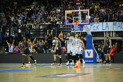 TREVISO 19 04 2025 LBA CAMPIONATO 2024-2025 NUTRIBULLET TREVISO BASKET - DERTHONA BASKET