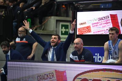TREVISO 19 04 2025 LBA CAMPIONATO 2024-2025 NUTRIBULLET TREVISO BASKET - DERTHONA BASKET