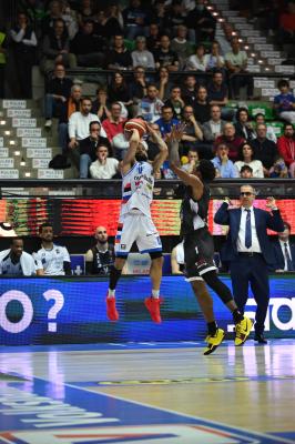 TREVISO 19 04 2025 LBA CAMPIONATO 2024-2025 NUTRIBULLET TREVISO BASKET - DERTHONA BASKET