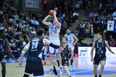 TREVISO 19 04 2025 LBA CAMPIONATO 2024-2025 NUTRIBULLET TREVISO BASKET - DERTHONA BASKET