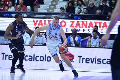 TREVISO 19 04 2025 LBA CAMPIONATO 2024-2025 NUTRIBULLET TREVISO BASKET - DERTHONA BASKET