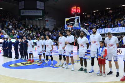 TREVISO 19 04 2025 LBA CAMPIONATO 2024-2025 NUTRIBULLET TREVISO BASKET - DERTHONA BASKET