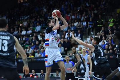 TREVISO 19 04 2025 LBA CAMPIONATO 2024-2025 NUTRIBULLET TREVISO BASKET - DERTHONA BASKET