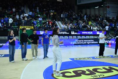 TREVISO 19 04 2025 LBA CAMPIONATO 2024-2025 NUTRIBULLET TREVISO BASKET - DERTHONA BASKET