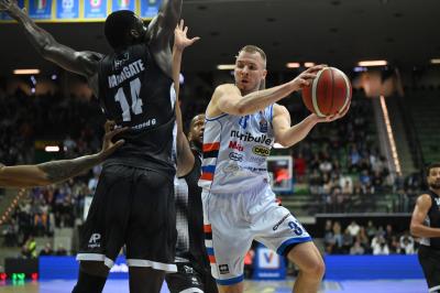 TREVISO 19 04 2025 LBA CAMPIONATO 2024-2025 NUTRIBULLET TREVISO BASKET - DERTHONA BASKET