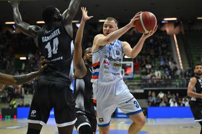 TREVISO 19 04 2025 LBA CAMPIONATO 2024-2025 NUTRIBULLET TREVISO BASKET - DERTHONA BASKET