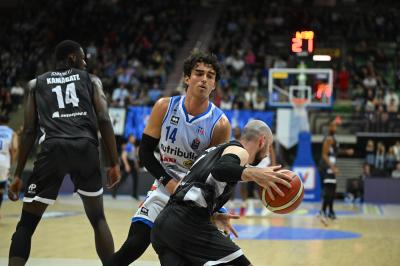 TREVISO 19 04 2025 LBA CAMPIONATO 2024-2025 NUTRIBULLET TREVISO BASKET - DERTHONA BASKET
