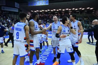 TREVISO 19 04 2025 LBA CAMPIONATO 2024-2025 NUTRIBULLET TREVISO BASKET - DERTHONA BASKET