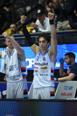 TREVISO 19 04 2025 LBA CAMPIONATO 2024-2025 NUTRIBULLET TREVISO BASKET - DERTHONA BASKET