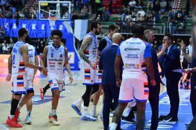 TREVISO 19 04 2025 LBA CAMPIONATO 2024-2025 NUTRIBULLET TREVISO BASKET - DERTHONA BASKET