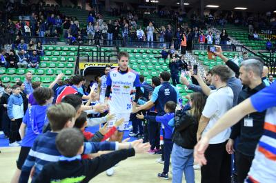 TREVISO 19 04 2025 LBA CAMPIONATO 2024-2025 NUTRIBULLET TREVISO BASKET - DERTHONA BASKET