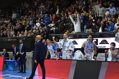 TREVISO 19 04 2025 LBA CAMPIONATO 2024-2025 NUTRIBULLET TREVISO BASKET - DERTHONA BASKET