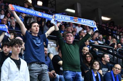TREVISO 19 04 2025 LBA CAMPIONATO 2024-2025 NUTRIBULLET TREVISO BASKET - DERTHONA BASKET