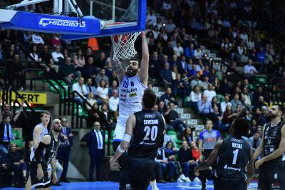 TREVISO 19 04 2025 LBA CAMPIONATO 2024-2025 NUTRIBULLET TREVISO BASKET - DERTHONA BASKET